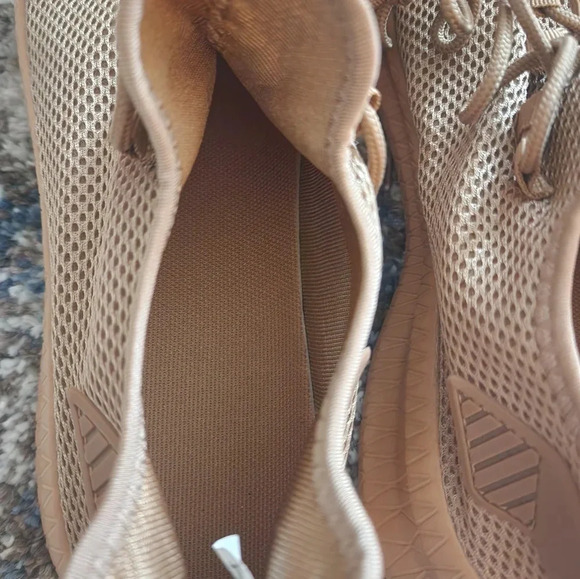 Designed 2020 Beige Mesh Men's Sneakers Rubber Sole Ultralight Non-slip Sz 45 - Picture 6 of 10